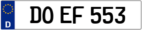 Trailer License Plate